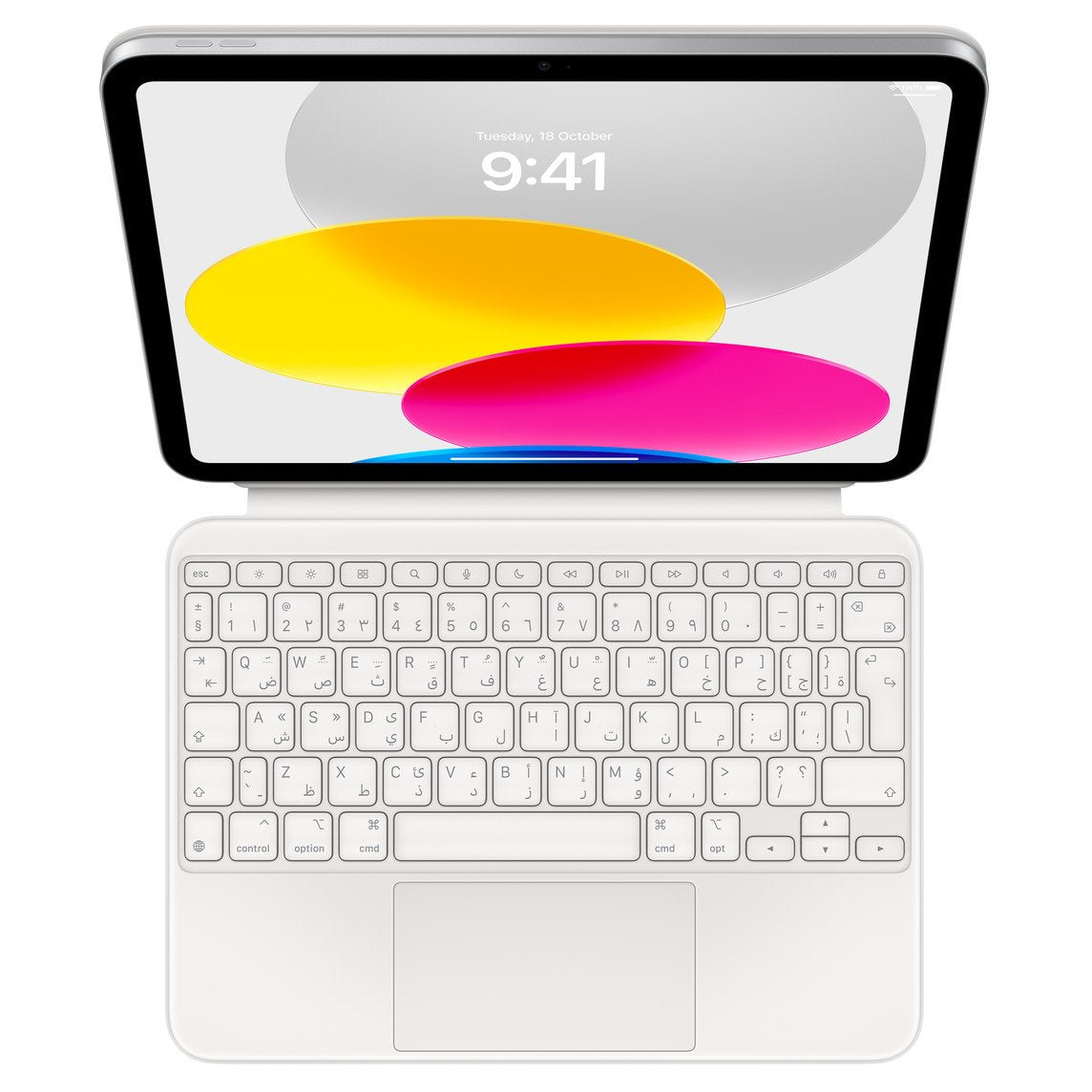 MQDP3AB/A / Magic Keyboard Folio for iPad (10th generation) - Arabic White / Device / -