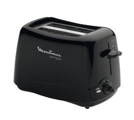 LT140811 / MOULINEX  TOASTER  2 SLICE 7 LEVELS OF BROWING 800W 220 Watt / black-rose gold / 0.8 L