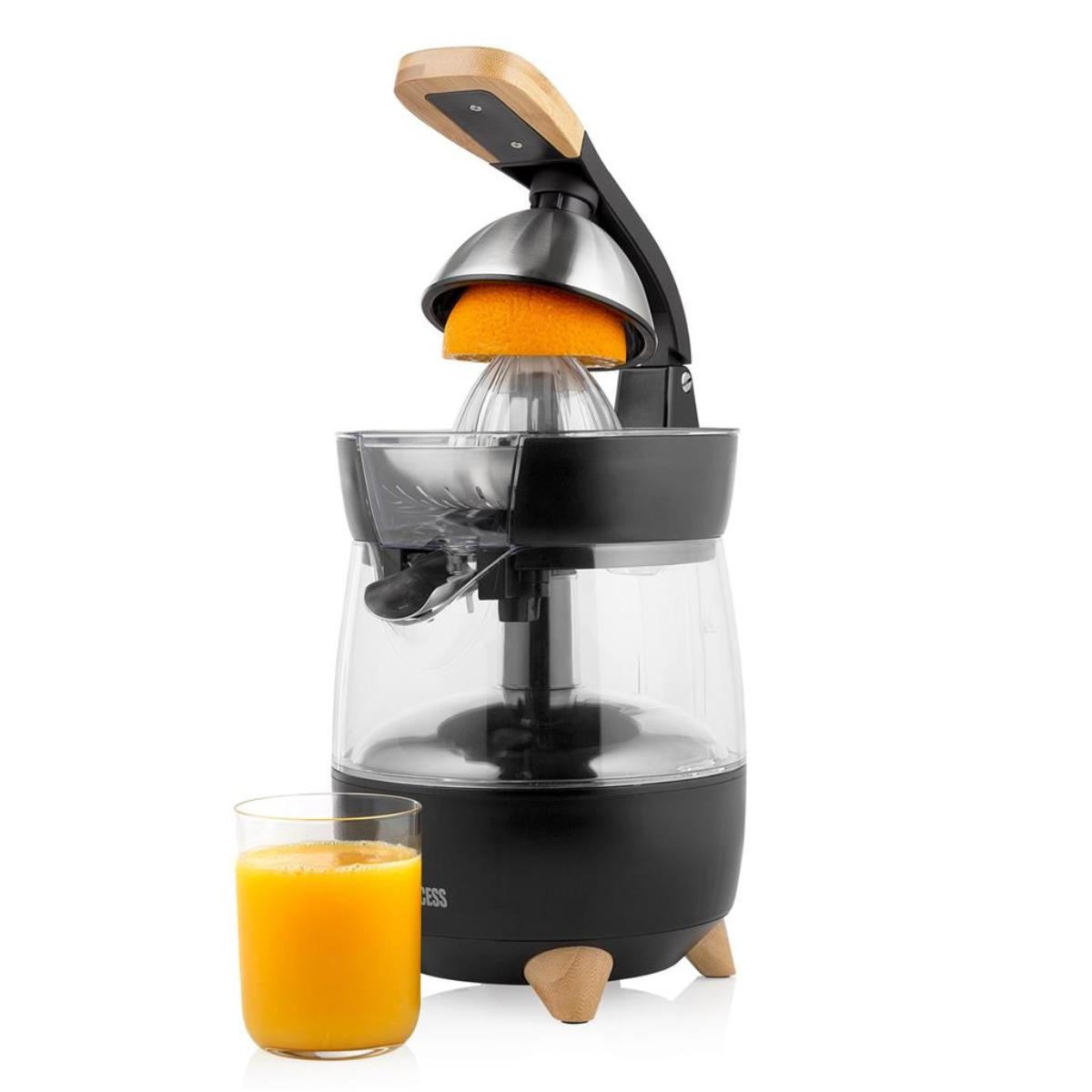 01.201862.01.001/Princess  CITRUS JUICER PURE MATERIAL HOUSING bamboo high quality plastic stainless EXTRACTOR / 300 WATTS