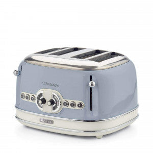 156/05 / Ariete Toaster 4 slice,1600W,Functions: delete/ defrost/heating,6 toasting  levels,Blue, Au GRILL / BLUE / 1600 WATTS