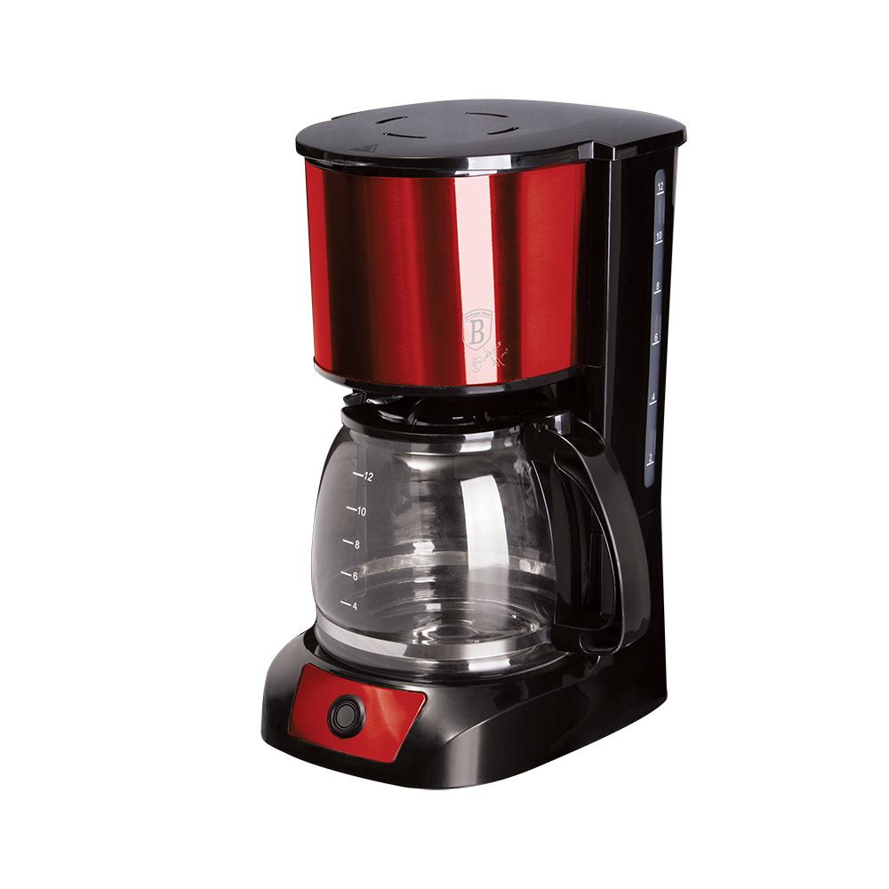 BH-9158 / BerlingerHaus Amreican Coffee maker 800W, 12cups , water tank 1.5L, Red,Anti-drip function 800 / 1.5L / American Coffee