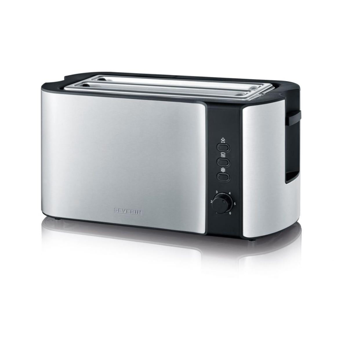 "2590/SEVERN toaster Automatic 4-slice Slot Toaster | Color: Steel | Watt: 1400 | No. Of Slice: 4 | TOASTER / STEEL / 1400 WATTS