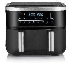2453 / Severin Double Air Fryer, ca. 2850 W,Black, 2x 4L, hot air technology, intuitive LED display 4 L / BLACK