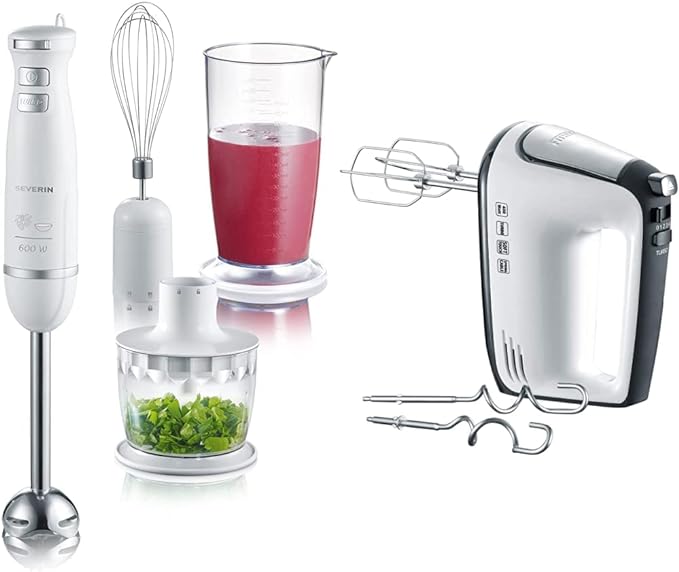 3798/Severin Hand Blender Set approx.   600 W  variable speed control stainless 600 / 700ML / 3