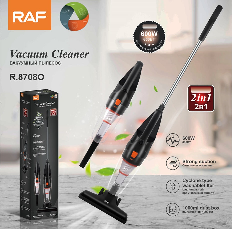 R.8708O / RAF 2 in 1 vacuum cleaner 600W , 1 L , Washable Filter 600 watt / white / 1 L