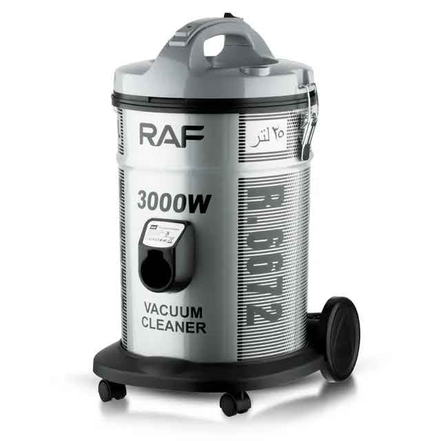 R.6672 / RAF vacuum cleaner 25L , 3000W , dust SILVER / METAL