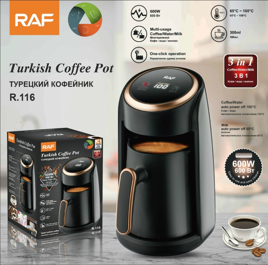 R.116 / RAF Turkish Coffee Maker 600W,300ml 300ml / BLACK