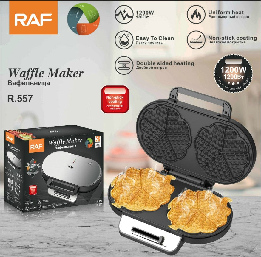 R.557 / RAF Waffle Maker 1200 watt / black