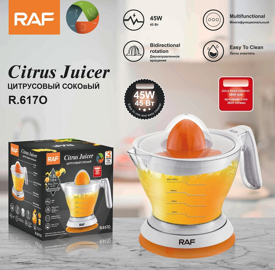 R.617O / RAF Citrus juicer 1.5L 45 watt / 1.5 L / BLACK