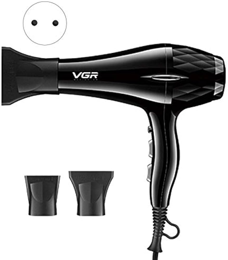 V-413 / VGR Hair Dryer 2200watt AC Motor hair Dryer / 2200 watt / BLACK