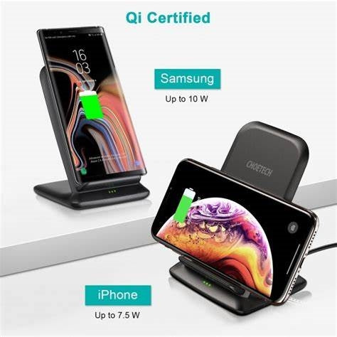 T555-F/Choetech 15W Fast Wireless Charging Stand              Black CHARGER / Black / WIRELESS