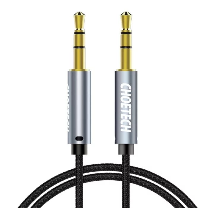 AUX002/CHOETECH 3.5MM AUXILIARY AUDIO CABLE(3.9FT/1.2M) GOLD case / Black / N/A