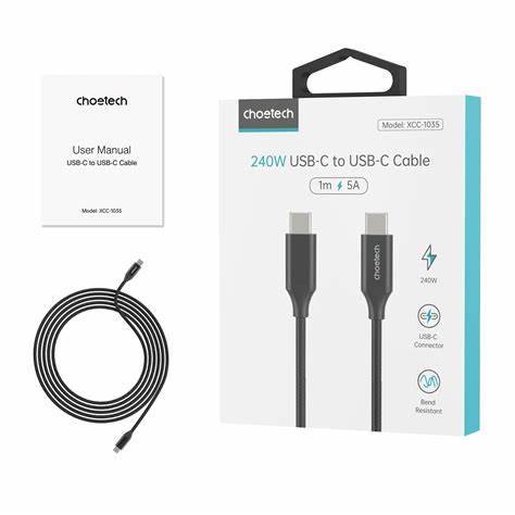 XCC-1035/Choetech PD3.1 240W USB-C to USB-C Cable 1.2M