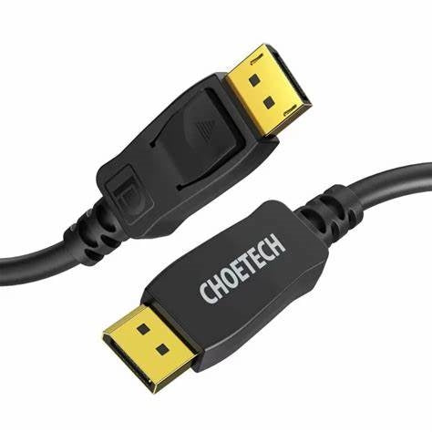 XDD01/ CHOETECH 8K DisplayPort Cable, Displayport To Displayport Cable 6.6ft/2M With 8K black Cable / Black / N/A