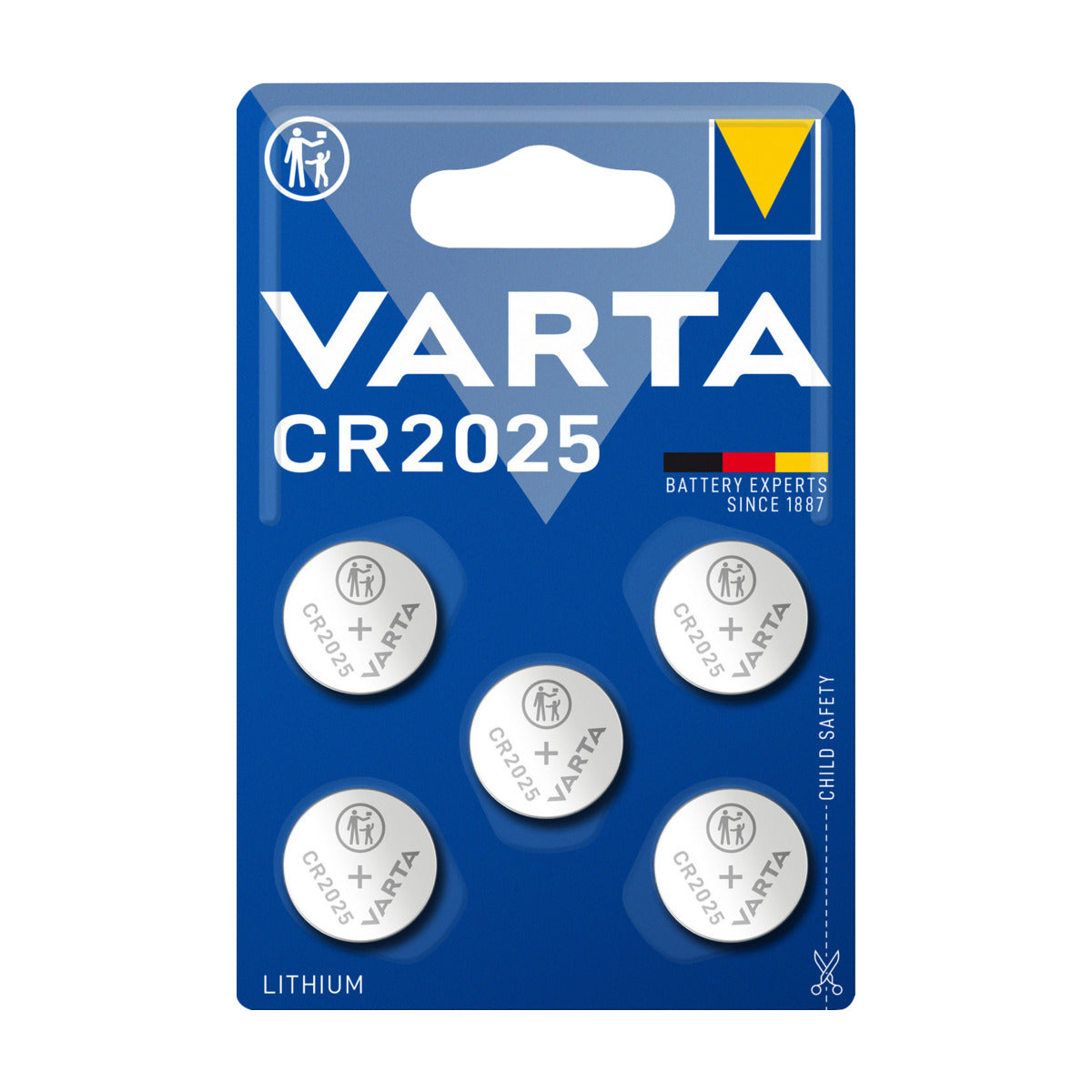 4008496034581/Varta CR 2025 BLI 5 El. Power (STRBL 5x1) BATTERY / 170MAH