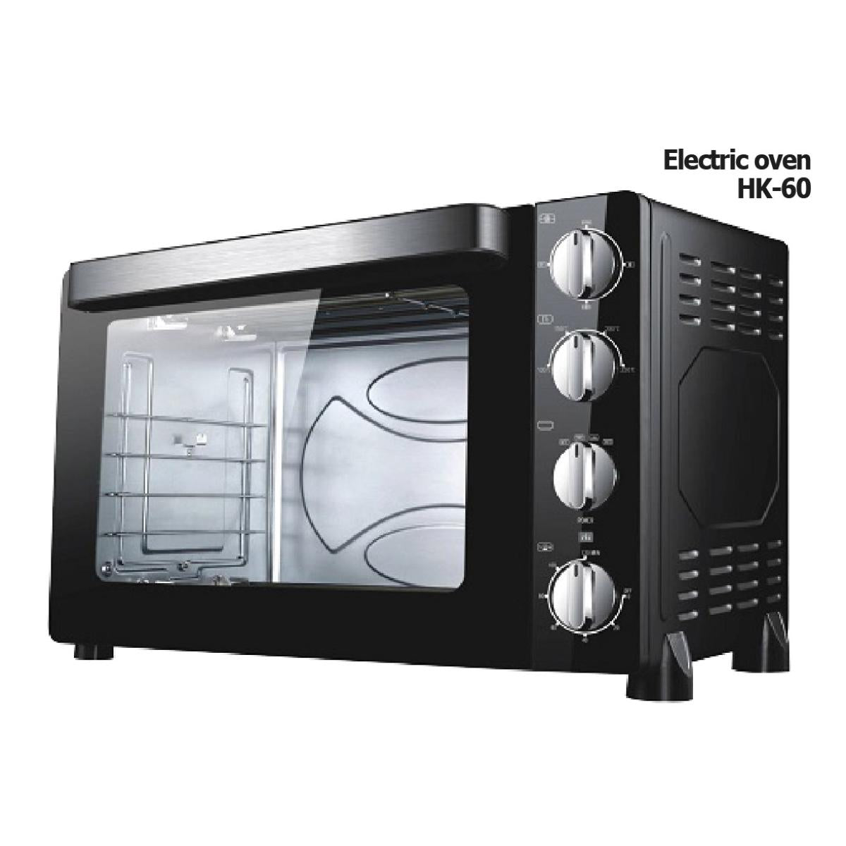 HK-60/Home Electric Electric Oven  60 L  2200 W  60 Minutes timer will bell ring BLACK / 60 L