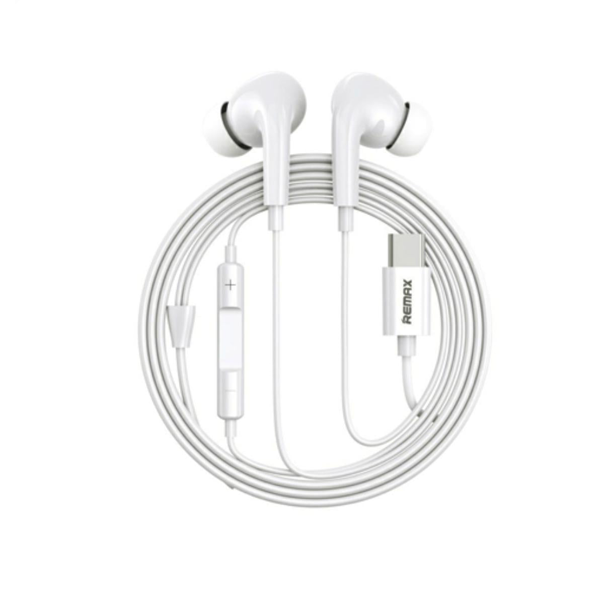 RM-533/REMAX AirPod Pro Type-C Wired Headphones Bass Stereo Wired Earbuds Sports Earphone Music Head AirPod / Black / Wired