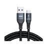 RC-152m/REMAX Cable for MicroUSB Safe Quick Charge with Colorful LED Light & Fast Data Transmission, Cable / Black / N/A