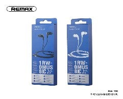 RW-108/REMAX High Quality In-Ear Wired Music Earphone Stereo for Mobile Earphone In-Ear / Black / Wired