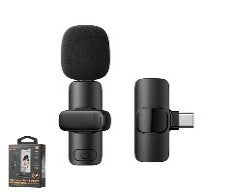 "K02a/REMAX Wireless Live-Stream Microphone for tybe c Microphone / Black / wired