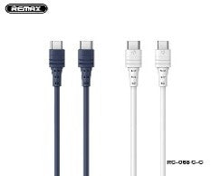 RC-068cc/REMAX  Zeron Series 65W Elastic TPE Fast Charging Data Cable  C-C Fast Charging / Black / N/A