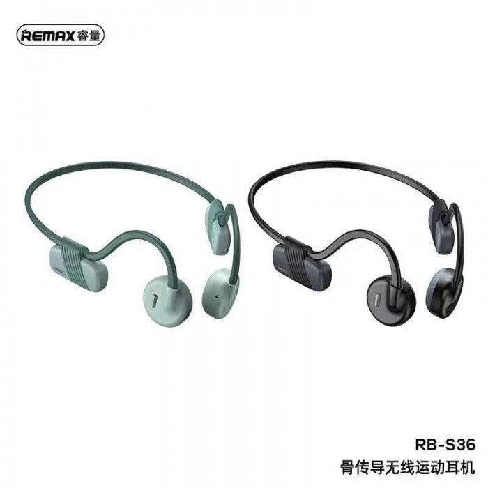 RB-S36/REMAX Bone Conduction Wireless Headphone HEADPHONE / Black / WIRELESS