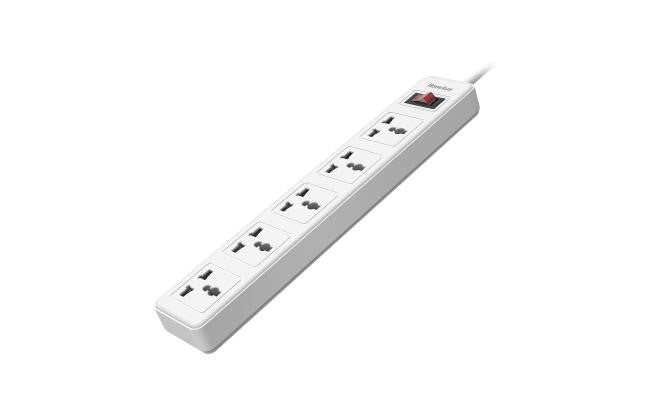 SSZ501/HUNTKEY Universal Power Strip 5x Outlet AC 220-240V Surge Protector 3M protector / Black