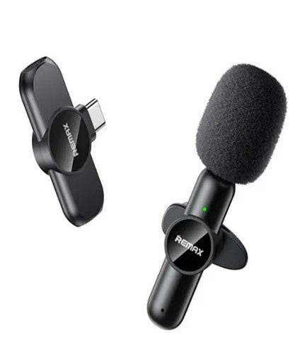 K09 Type-c/REMAX Ryusic Series One-To-One Live Stream Wireless Microphone Type-C, plug and play, noi