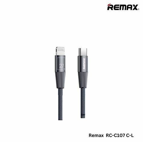 RC-C107/REMAX Zinc alloy brided fast charging 27W data cable type C to IPH, 1.2M