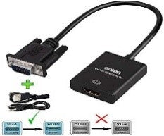HD-VGA/GBT HDMI TO VGA ADAPTER Cable / Black / N/A