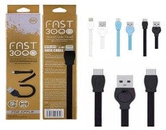 WDC-023I/WK Fast Charging Cable for apple 3M Cable / Black / N/A