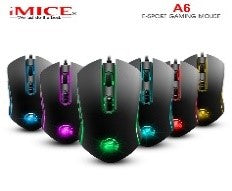 A6/IMICE High Configuration USB Wired Gaming Mouse Computer Gamer for Laptop PC Game Mouse upgrade M MOUSE / Black / N/A