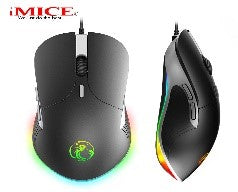 X6/ IMICE High configuration USB Wired Gaming Mouse Computer Gamer 6400 DPI Optical Mice for Laptop MOUSE / Black / N/A