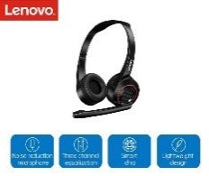 G25/Lenovo Thinkplus G25 Select AUX Pro Wired Stereo VOIP Headset | Color: Black | Type Of Accessori HEADPHONE / Black / Wired