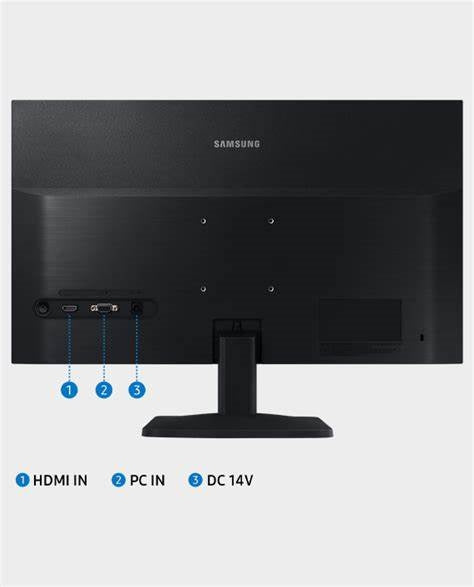 LS22A330NHMXUE / Samsung Monitor 22" FHD ,VGA ,  HDMI , Game Mode Monitor / Black / 22 INCHES