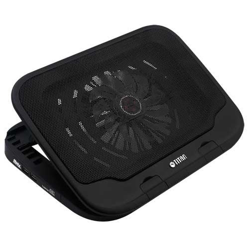 TTC-G21T/TITAN Cooling Pad for Laptop up to 15.6" with 1 Fan Case / Black / N/A