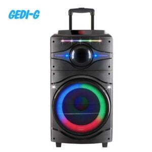 "GD-121/GEDI-G 12 INCH Bluetooth Speaker,Bluetooth/USB /FM/Microphone input, Actual power: 80W, Speaker / Black / Bluetooth