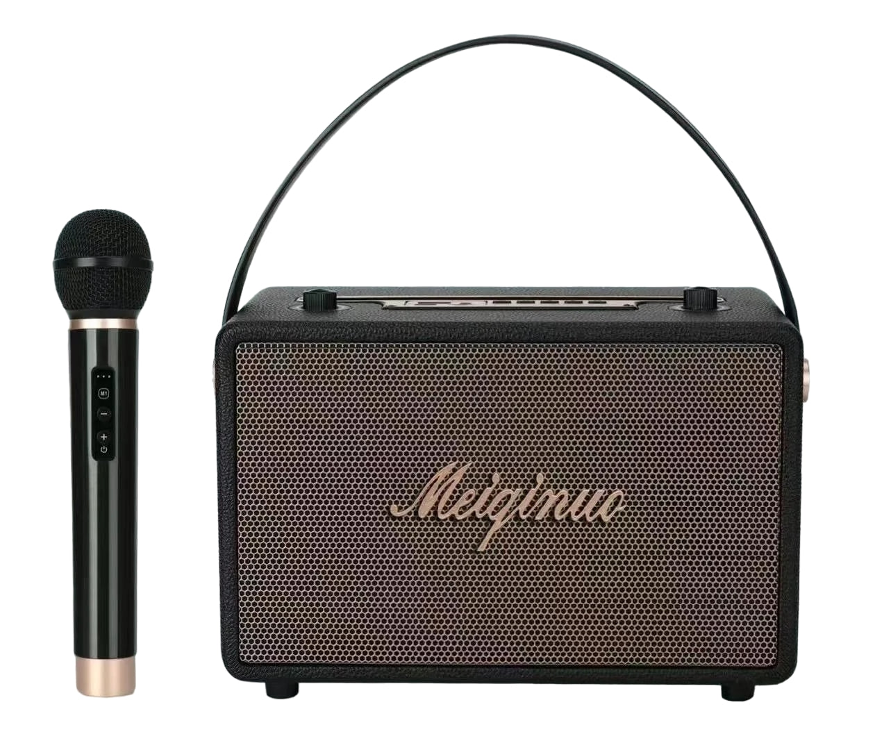 "MN-203/MEIQINUO Bluetooth Karaoke Speaker (With 2 Wireless Microphones)Battery:15000mAh, Speaker / Black / Bluetooth