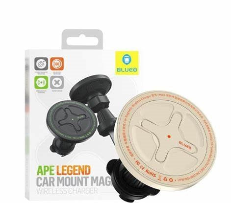 APE LEGEND CAR MOUNT MAGNETIC WIRELESS CHARGER