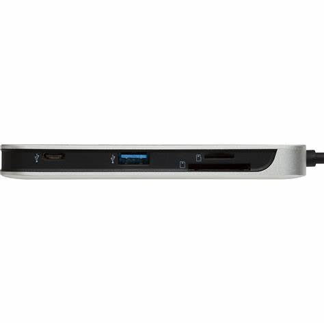 C-HUBC1-SR-EN/KINGSTONE  Apple Macbook USB-C hub: USB 3.0,HDMI,SD/MicroSD, power, type-c (Com hub: / Black / N/A