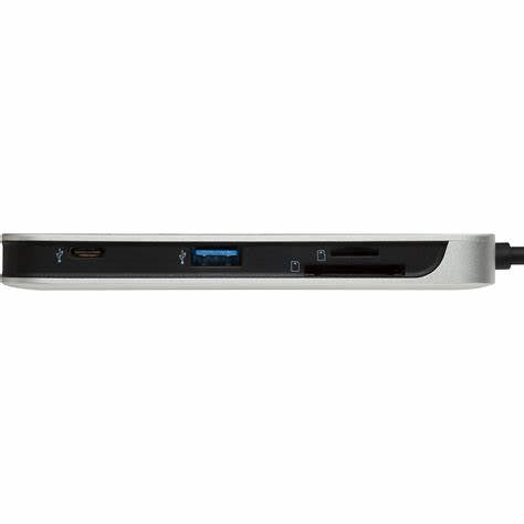 C-HUBC1-SR-EN/KINGSTONE  Apple Macbook USB-C hub: USB 3.0,HDMI,SD/MicroSD, power, type-c (Com hub: / Black / N/A