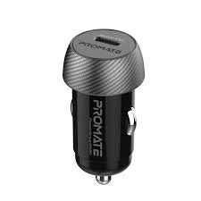 PowerDrive-PD20/Promate | PowerDrive-PD20 | 20W Mini Car Charger with Power Delivery CHARGER / Black / N/A