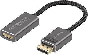 MediaLink-DP/Promate MediaLink-DP DisplayPort to HDMI Adapter Male to Female DP to HDMI Converter Adapter / Black / N/A
