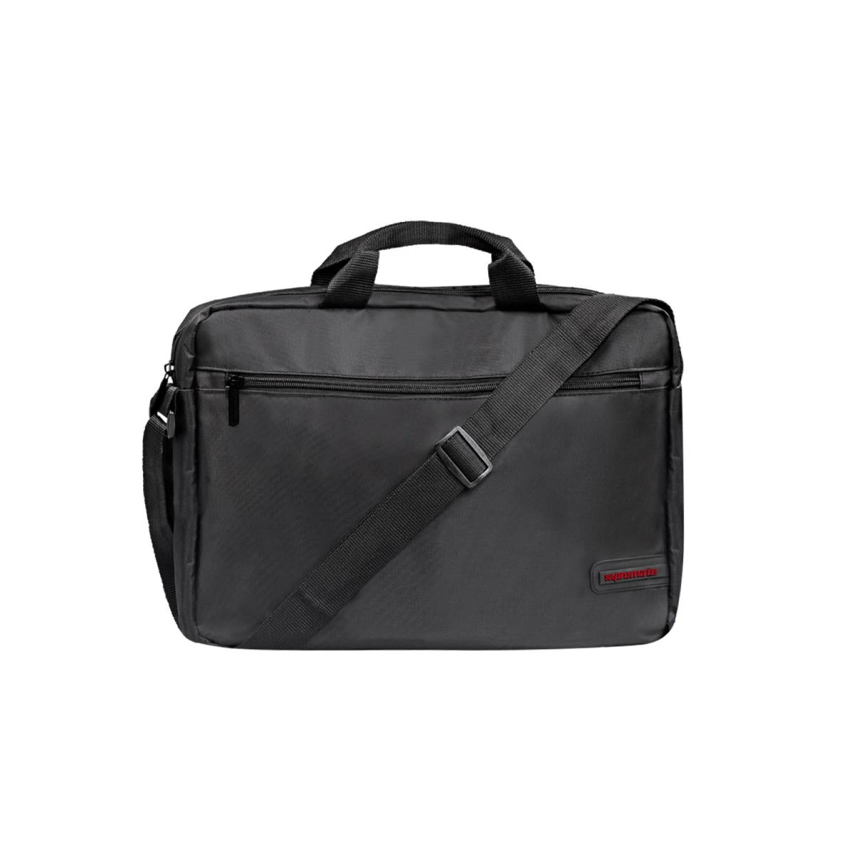 Gear-MB/PROMATE Gear-MB Lightweight Messenger Bag with Front Storage Zipper for Laptops up to 15.6” case / Black / N/A