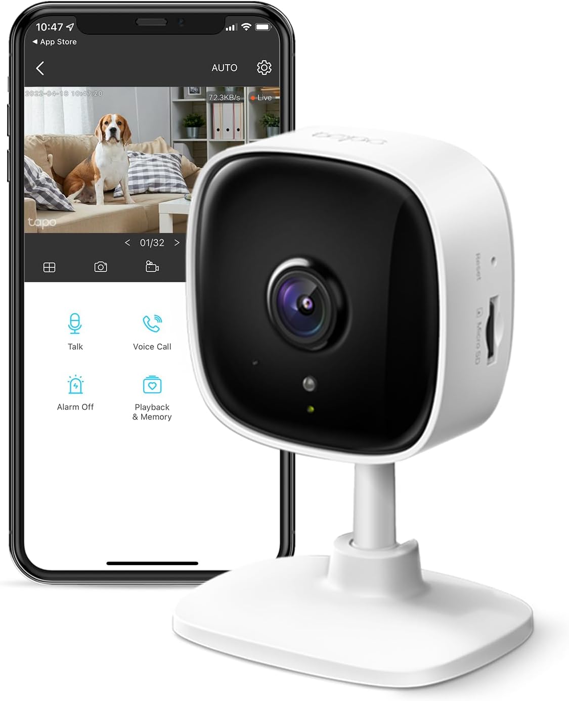 Tapo C100 / Tapo Home Security Wi-Fi Camera, 2MP YES / 2MP / FHD
