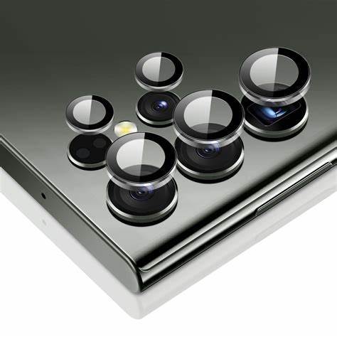 10Min36/Hdmate Lito “S+” glass camera protector for S23 Ultra black-silver-red- lavender-graphite- g protector / Black / N/A