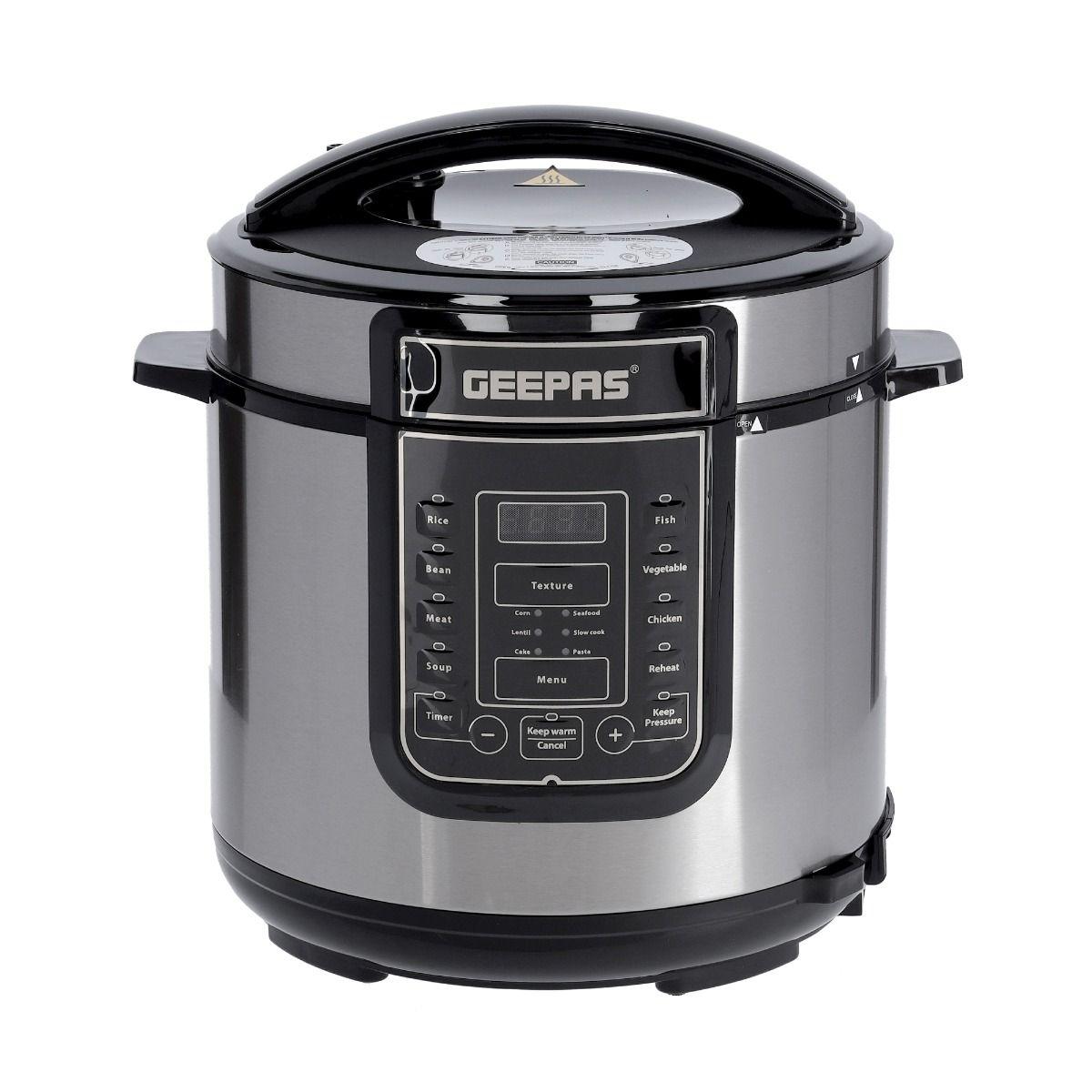 GMC5326N/Geepas Digital Multi Cooker, 4 digital LED display, Large control panel, one-touch button c 1000 WATTS / 6 L