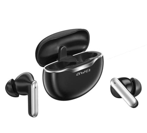 T50 / Awei  4 Mic ENC Earphones Bluetooth True Wireless Earbuds BT5.3 HIFI Headphone Touch Control L WIRELSS