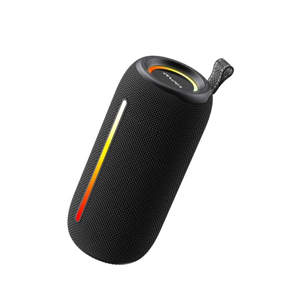 Y788 / Awei  Portable Outdoor Bluetooth Speakers With RGB Light Hifi Stereo Sound IPX5 Waterproof TW yes / 10 watt / black