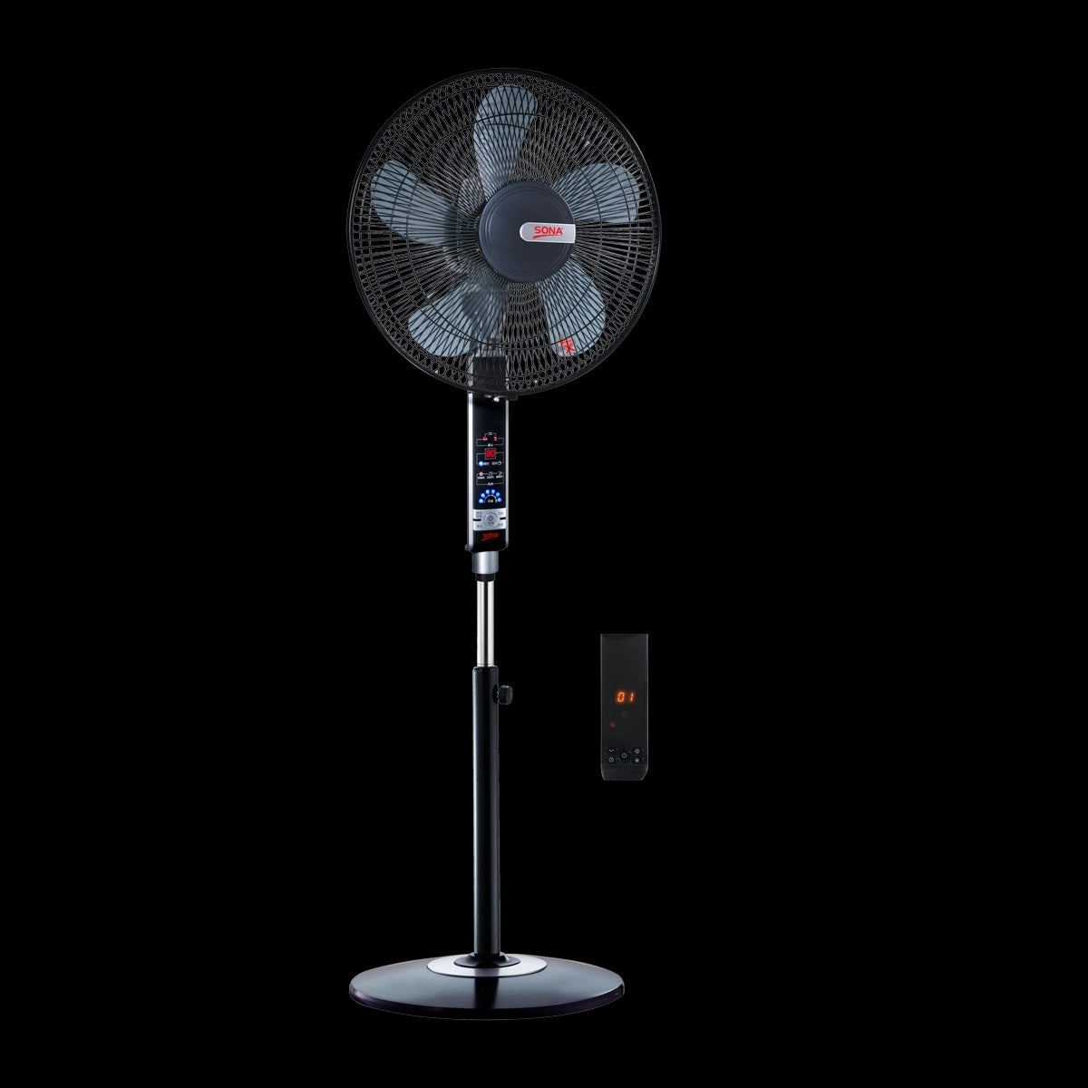 SF-4028 DR/SONA STAND FAN 16' WITH TIMER + REMOTE STAND / 16"
